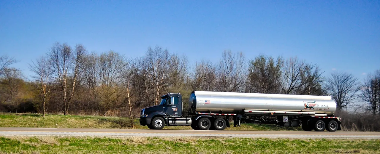 tank, tank truck, truck, transport